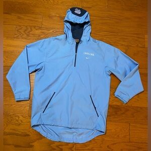 Rare 90’s Vintage UNC Tarheels Blue Nike Pullover Rain Jacket Size Medium 🔥